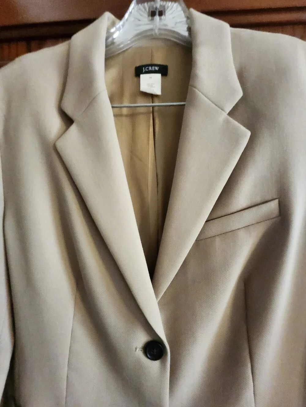 J. Crew Tan Wool Blazer